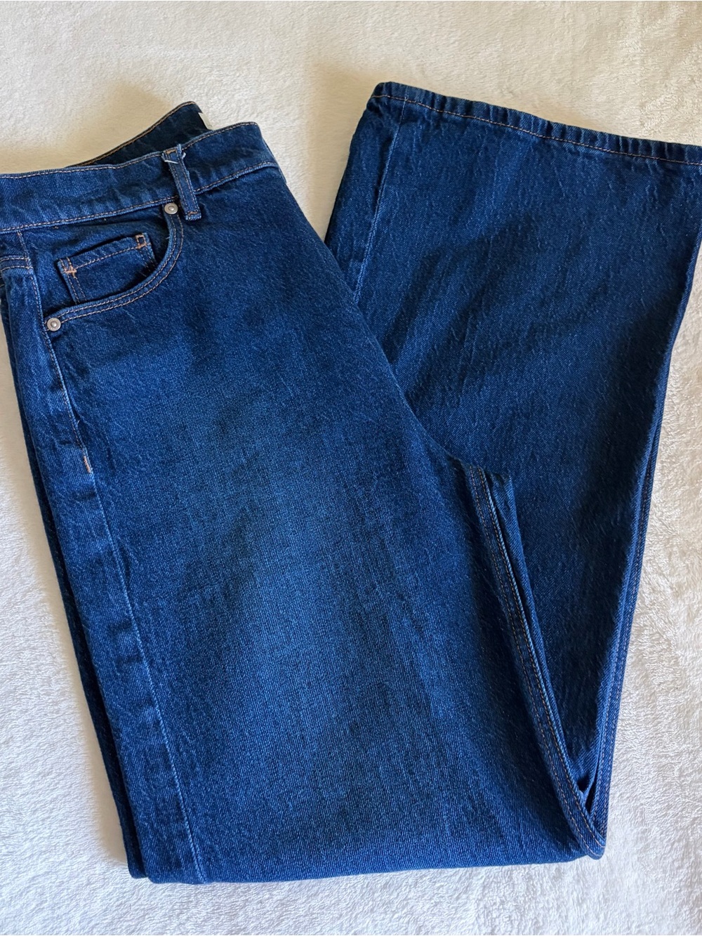 LOFT Women’s Dark Blue Wide Leg Jeans Sz 29 - 8